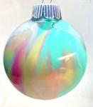 Acrylic pour christmas ornament