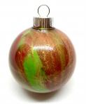 Acrylic pour Christmas ornament