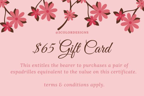 Classic Espadrille Gift Card - Email Delivery