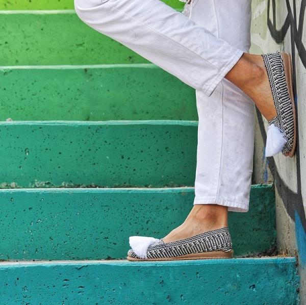 White Basic Espadrille