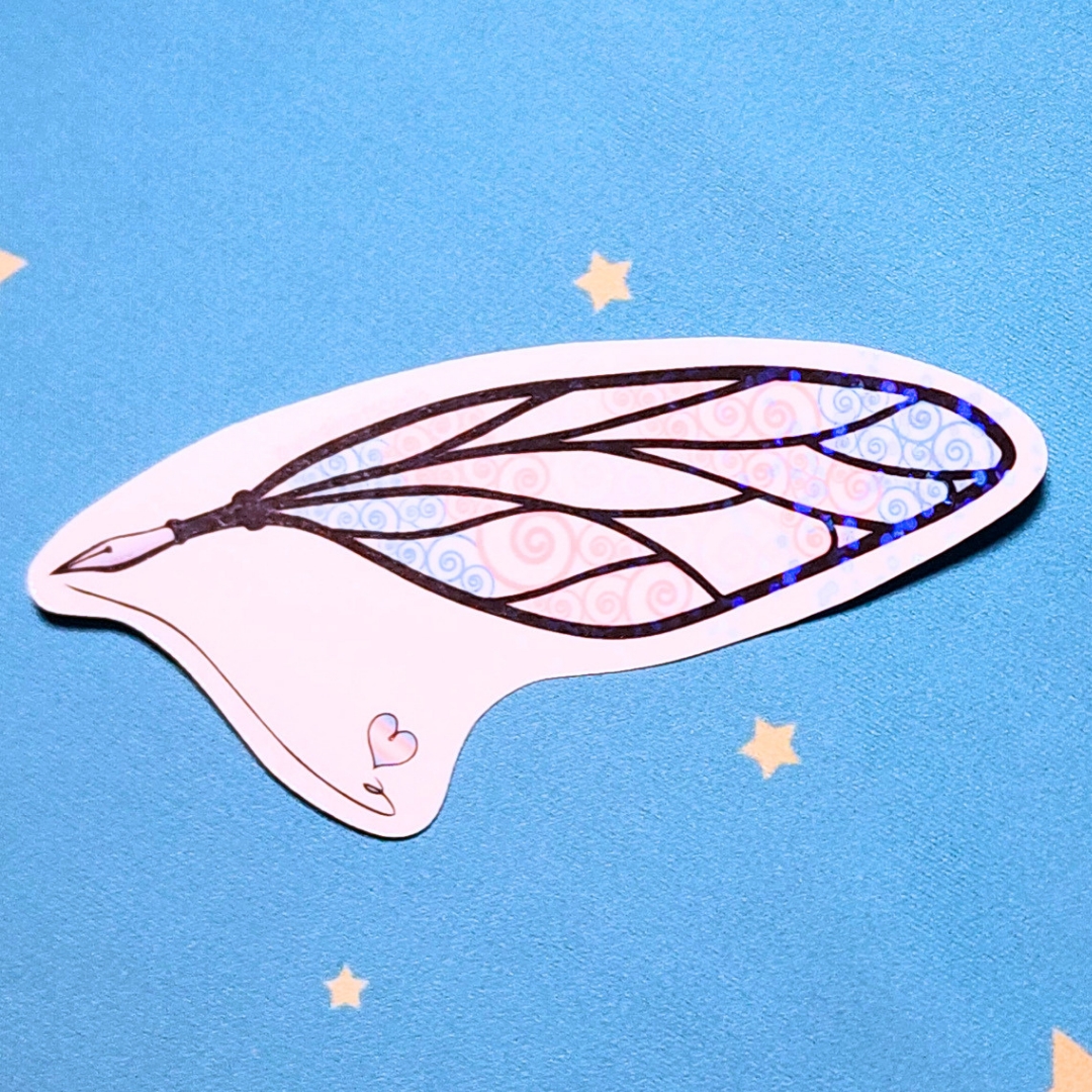 Trans Sticker, LGBTQIA+ Sticker, Pride Sticker, Fantasy, Writing, Journaling & Book Lover picture