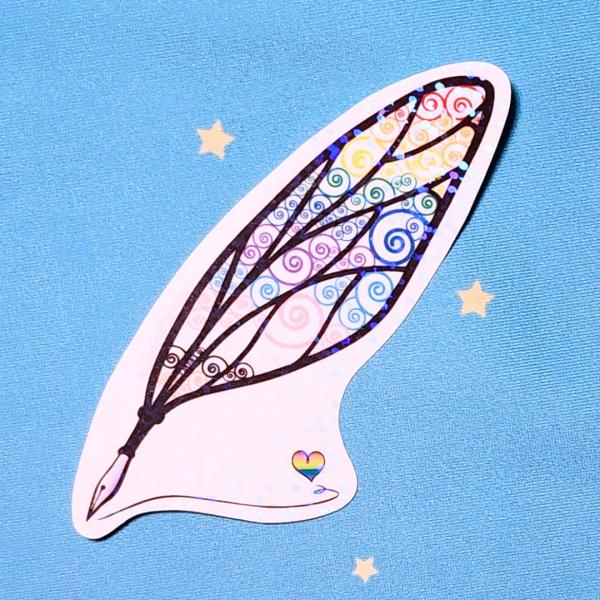 Pride Sticker, LGBTQIA+ Sticker, Pride Sticker, Fantasy, Writing, Journaling & Book Lover