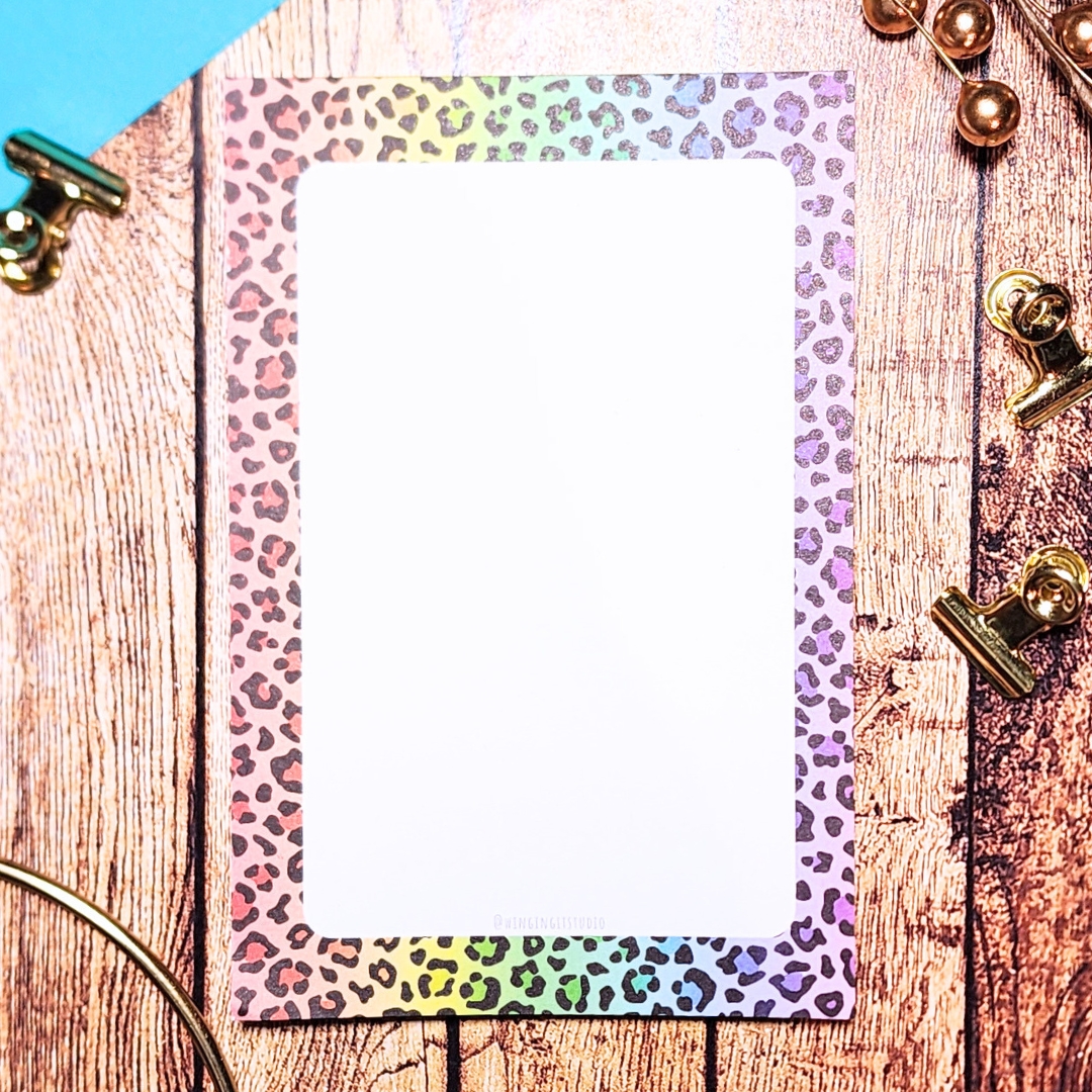 Rainbow Leopard Notepad picture