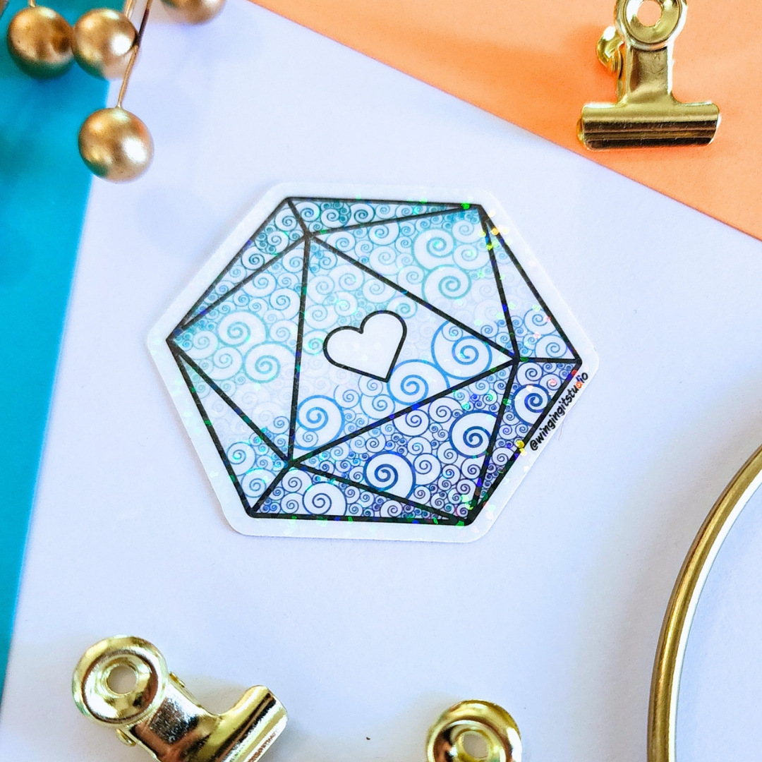 MLM (Gay) Sticker, D20 Sticker, LGBTQIA+ Sticker, DND, Pride Sticker picture