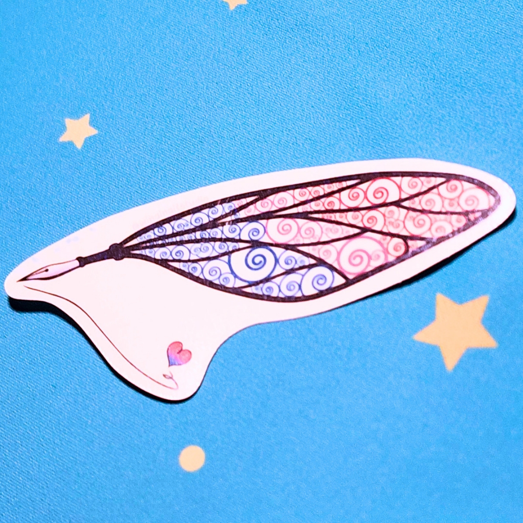 Bisexual Sticker, LGBTQIA+ Sticker, Pride Sticker, Fantasy, Writing, Journaling & Book Lover picture
