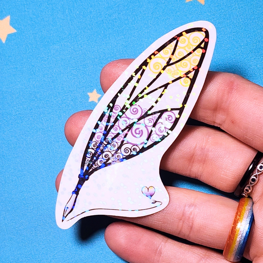 Nonbinary Sticker, LGBTQIA+ Sticker, Pride Sticker, Fantasy, Writing, Journaling & Book Lover picture