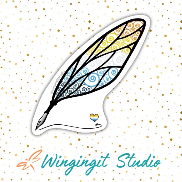 Aroace Sticker, LGBTQIA+ Sticker, Pride Sticker, Fantasy, Writing, Journaling & Book Lover