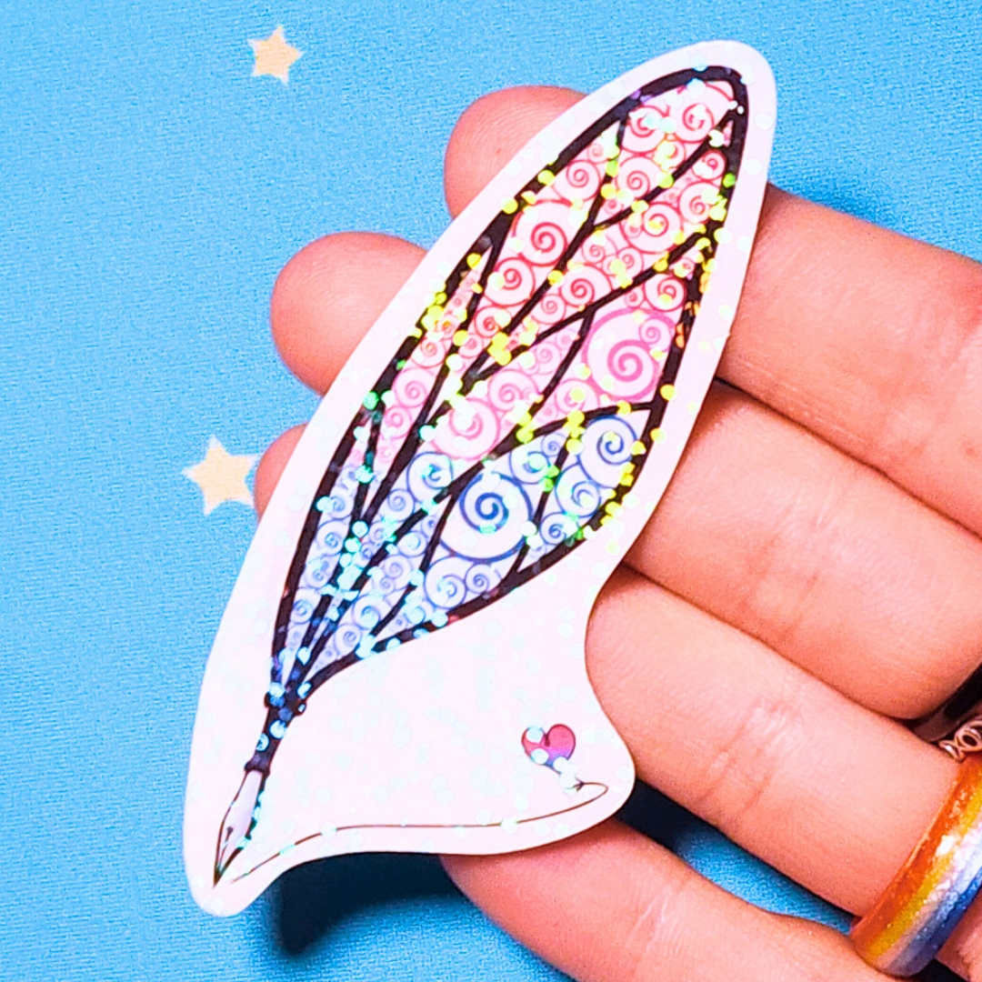 Bisexual Sticker, LGBTQIA+ Sticker, Pride Sticker, Fantasy, Writing, Journaling & Book Lover picture