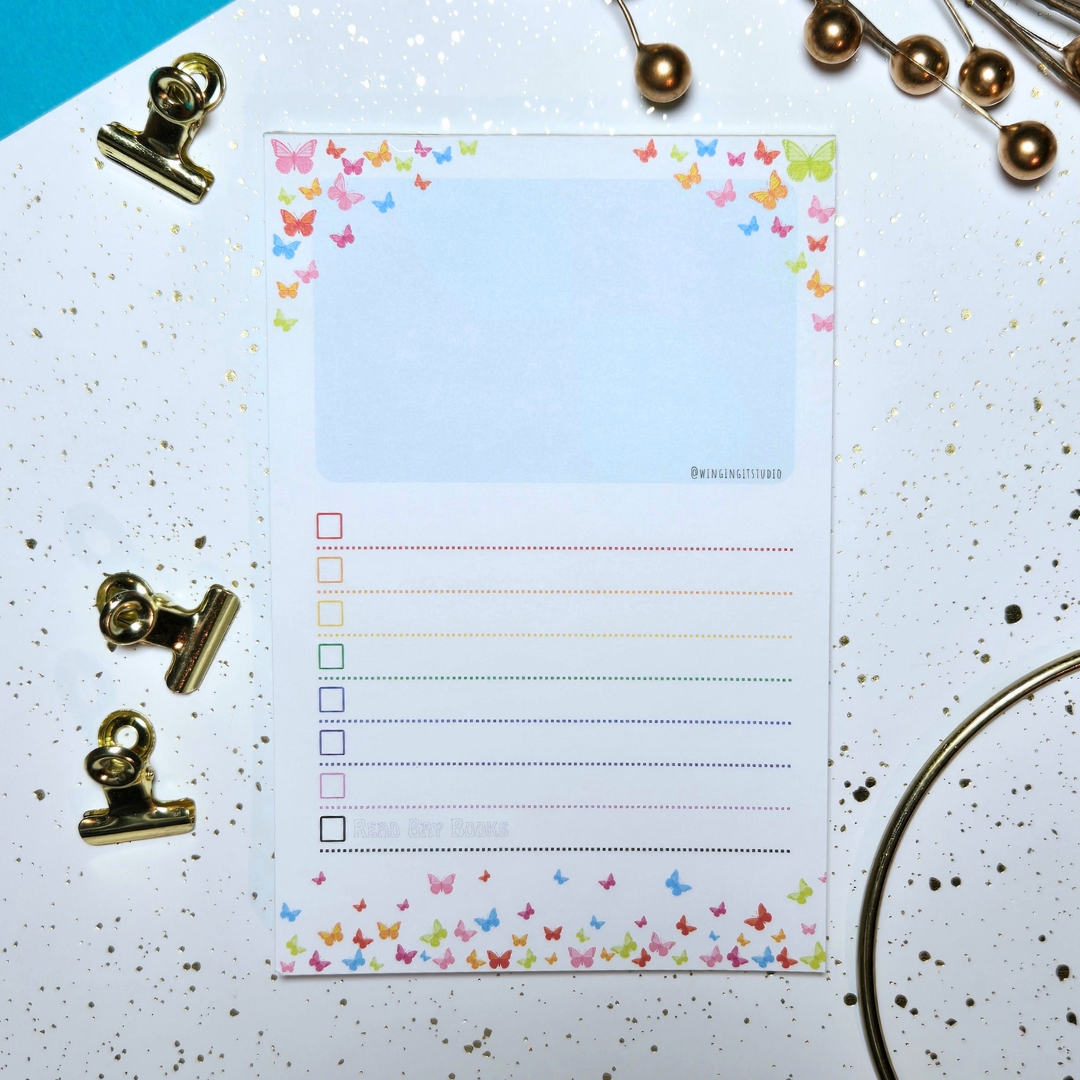Read Gay Books Butterfly Notepad picture