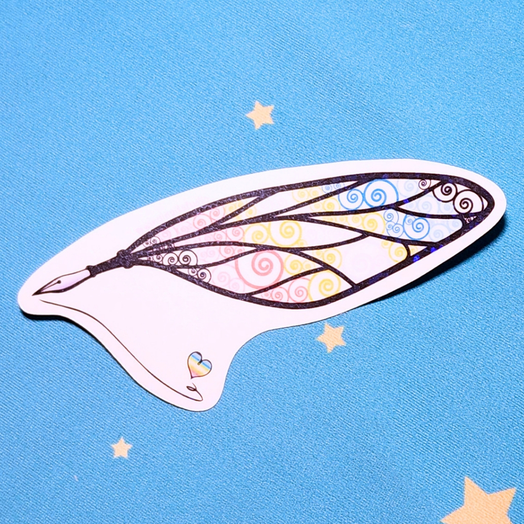 Queer Sticker, LGBTQIA+ Sticker, Pride Sticker, Fantasy, Writing, Journaling & Book Lover picture
