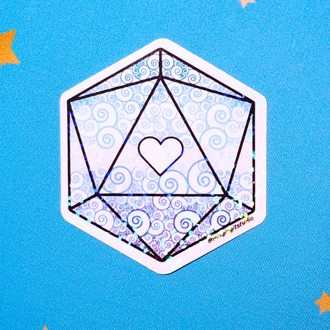 MLM (Gay) Sticker, D20 Sticker, LGBTQIA+ Sticker, DND, Pride Sticker picture