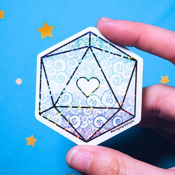 MLM (Gay) Sticker, D20 Sticker, LGBTQIA+ Sticker, DND, Pride Sticker
