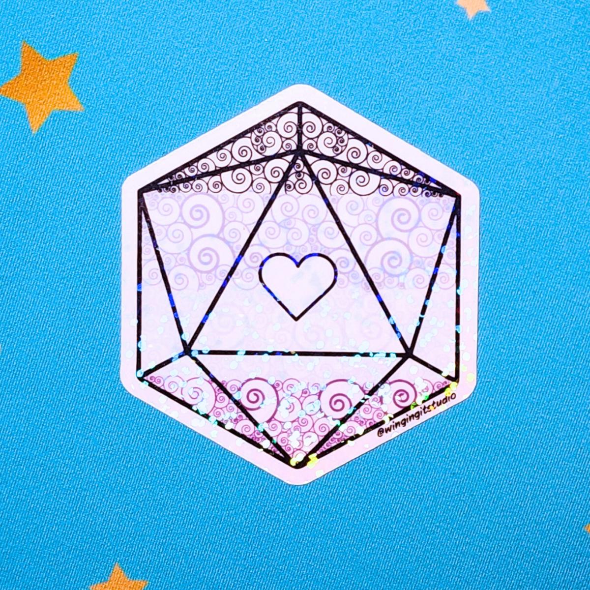 Asexual Sticker, Ace D20 Sticker, LGBTQIA+ Sticker, DND, Pride Sticker picture