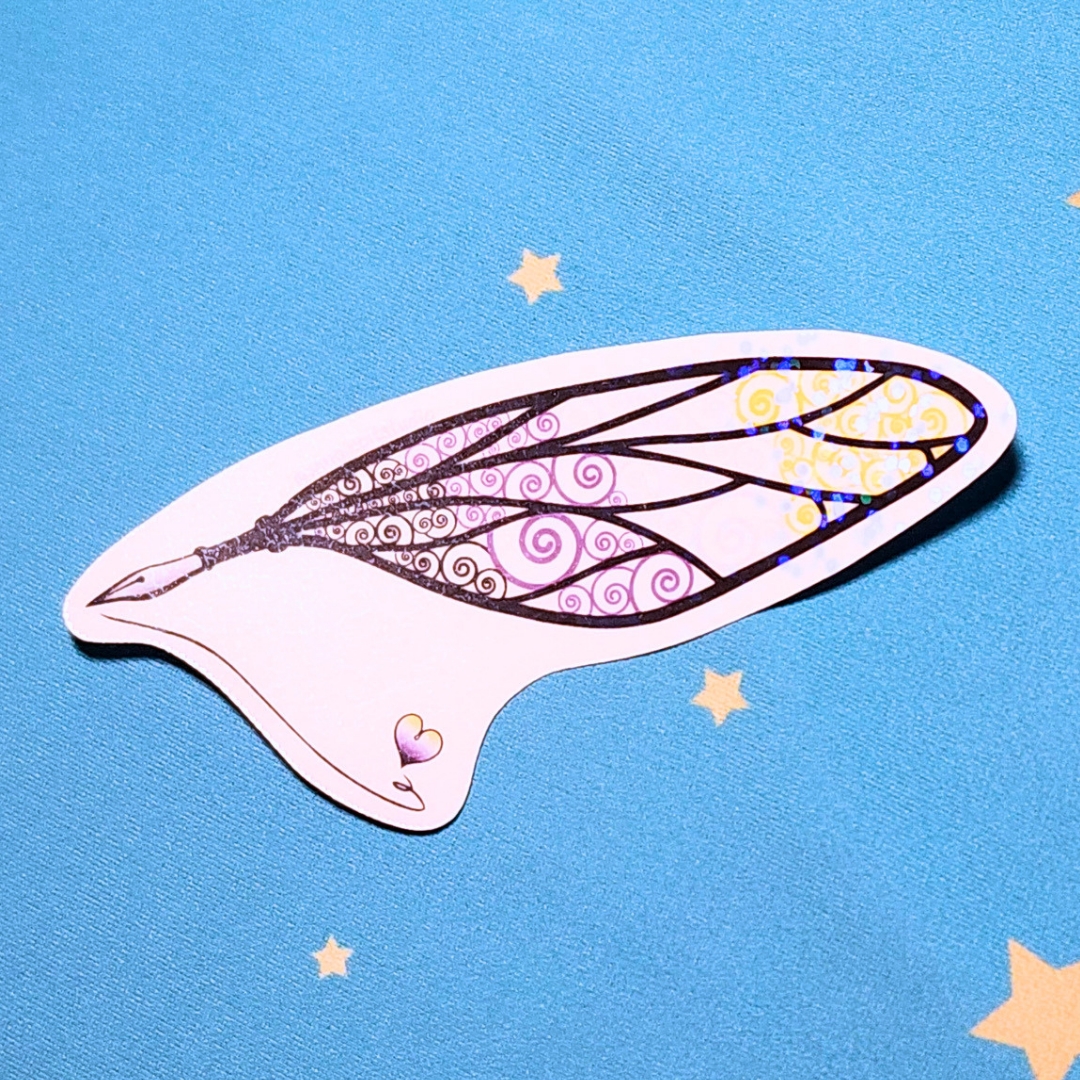 Nonbinary Sticker, LGBTQIA+ Sticker, Pride Sticker, Fantasy, Writing, Journaling & Book Lover picture