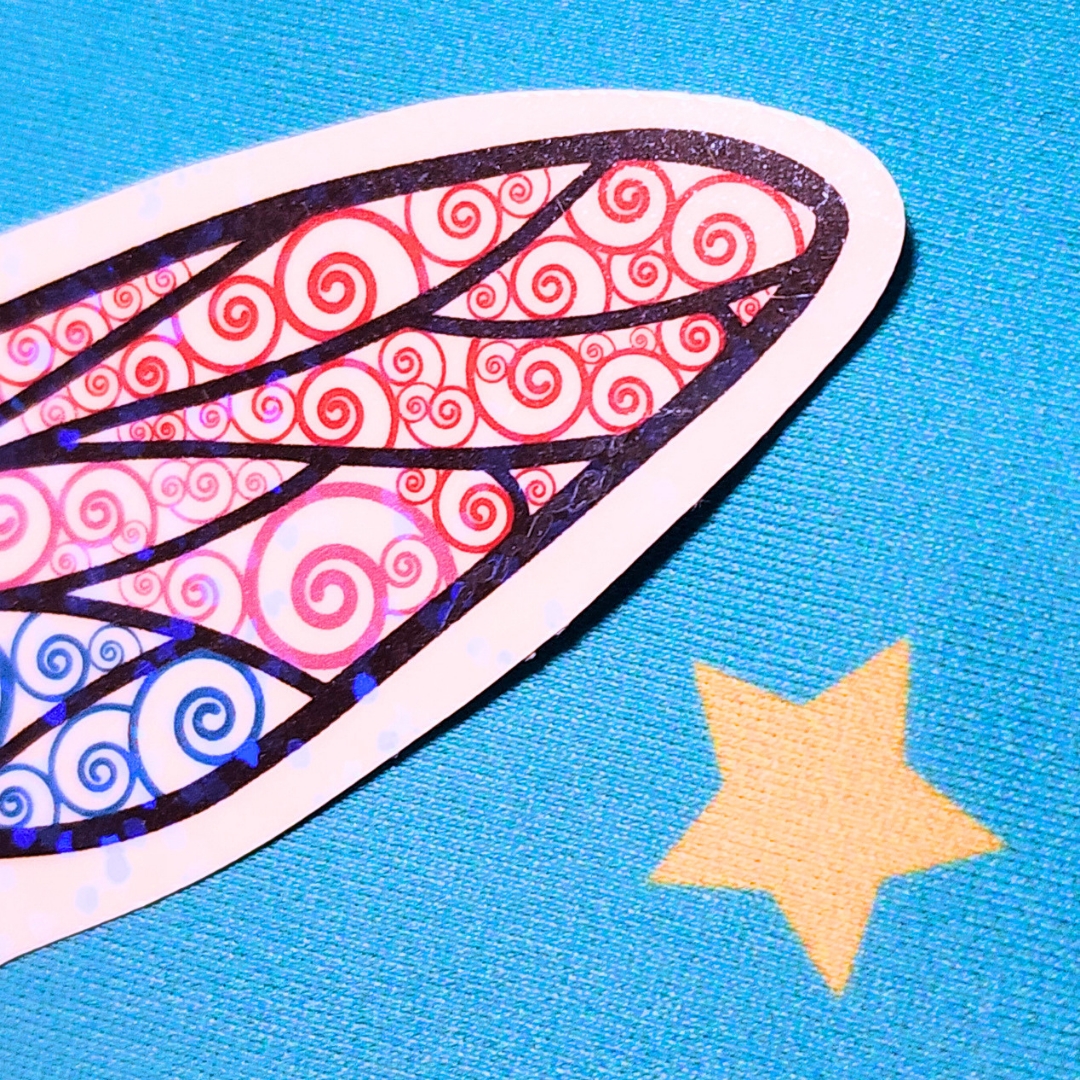 Bisexual Sticker, LGBTQIA+ Sticker, Pride Sticker, Fantasy, Writing, Journaling & Book Lover picture