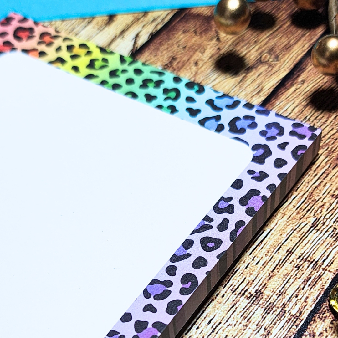 Rainbow Leopard Notepad picture