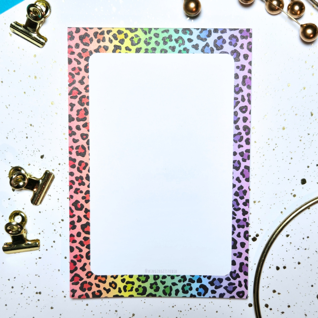 Rainbow Leopard Notepad picture