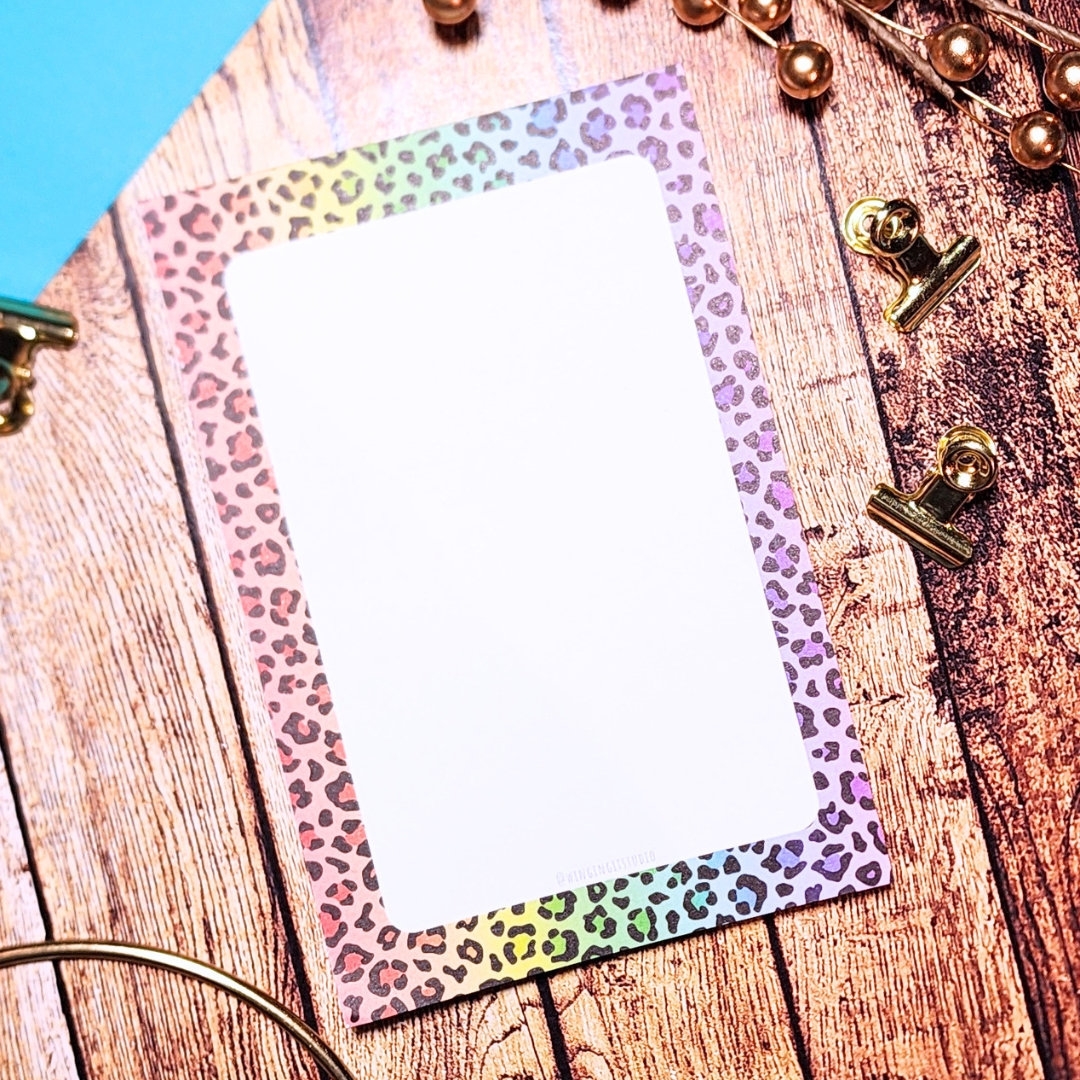 Rainbow Leopard Notepad picture