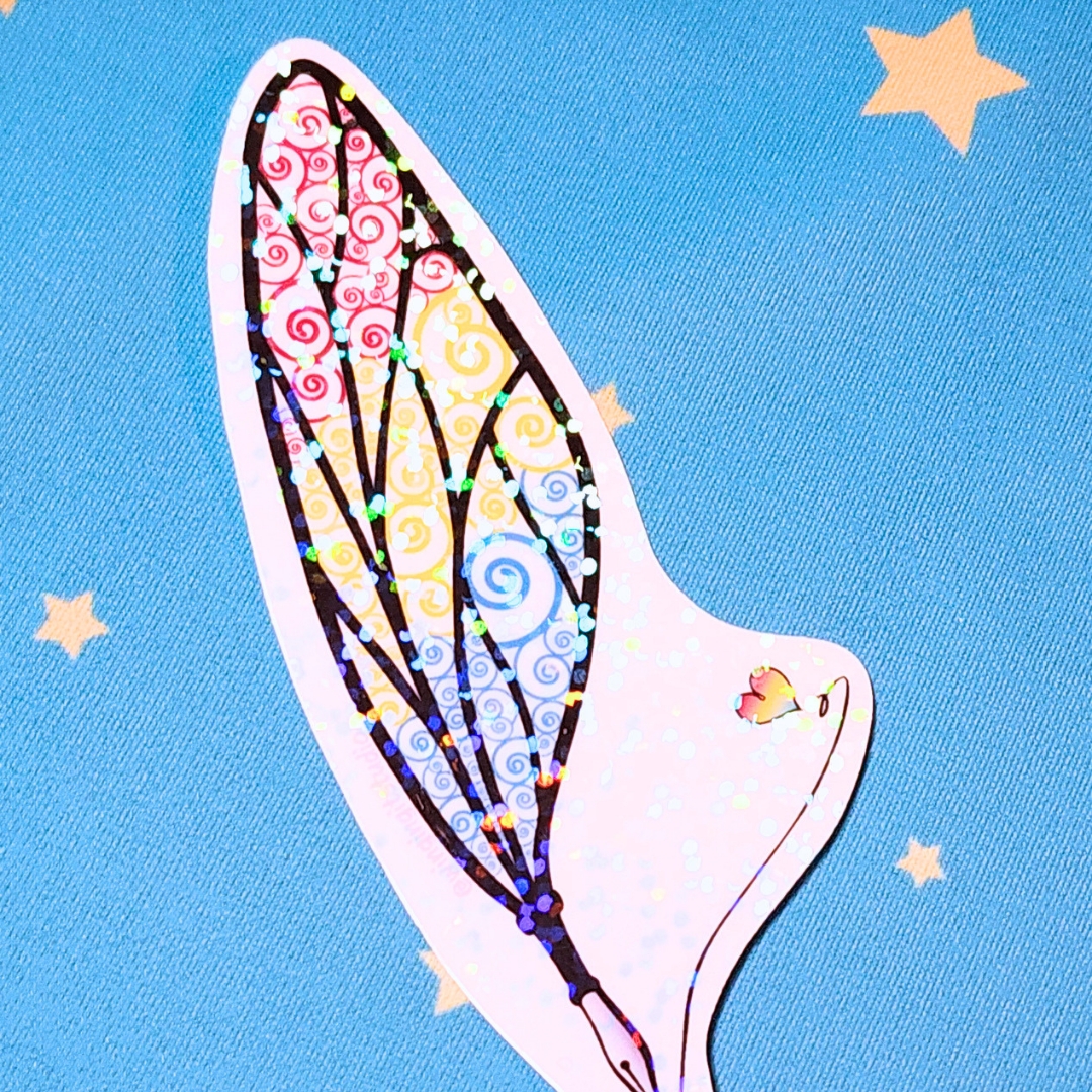 Pansexual Sticker, LGBTQIA+ Sticker, Pride Sticker, Fantasy, Writing, Journaling & Book Lover picture