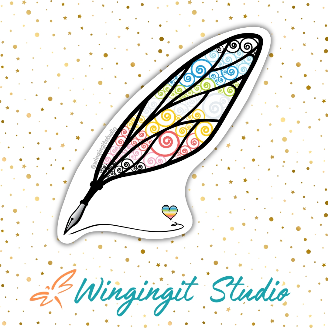 Queer Sticker, LGBTQIA+ Sticker, Pride Sticker, Fantasy, Writing, Journaling & Book Lover picture