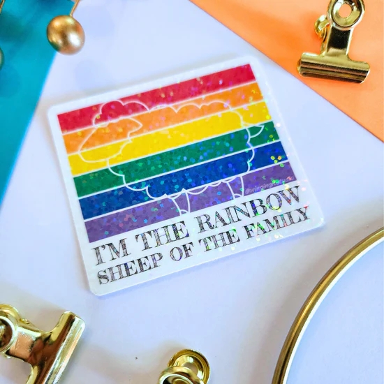 Rainbow Sheep Sticker picture