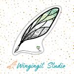 Aromantic Sticker, LGBTQIA+ Sticker, Pride Sticker, Fantasy, Writing, Journaling & Book Lover