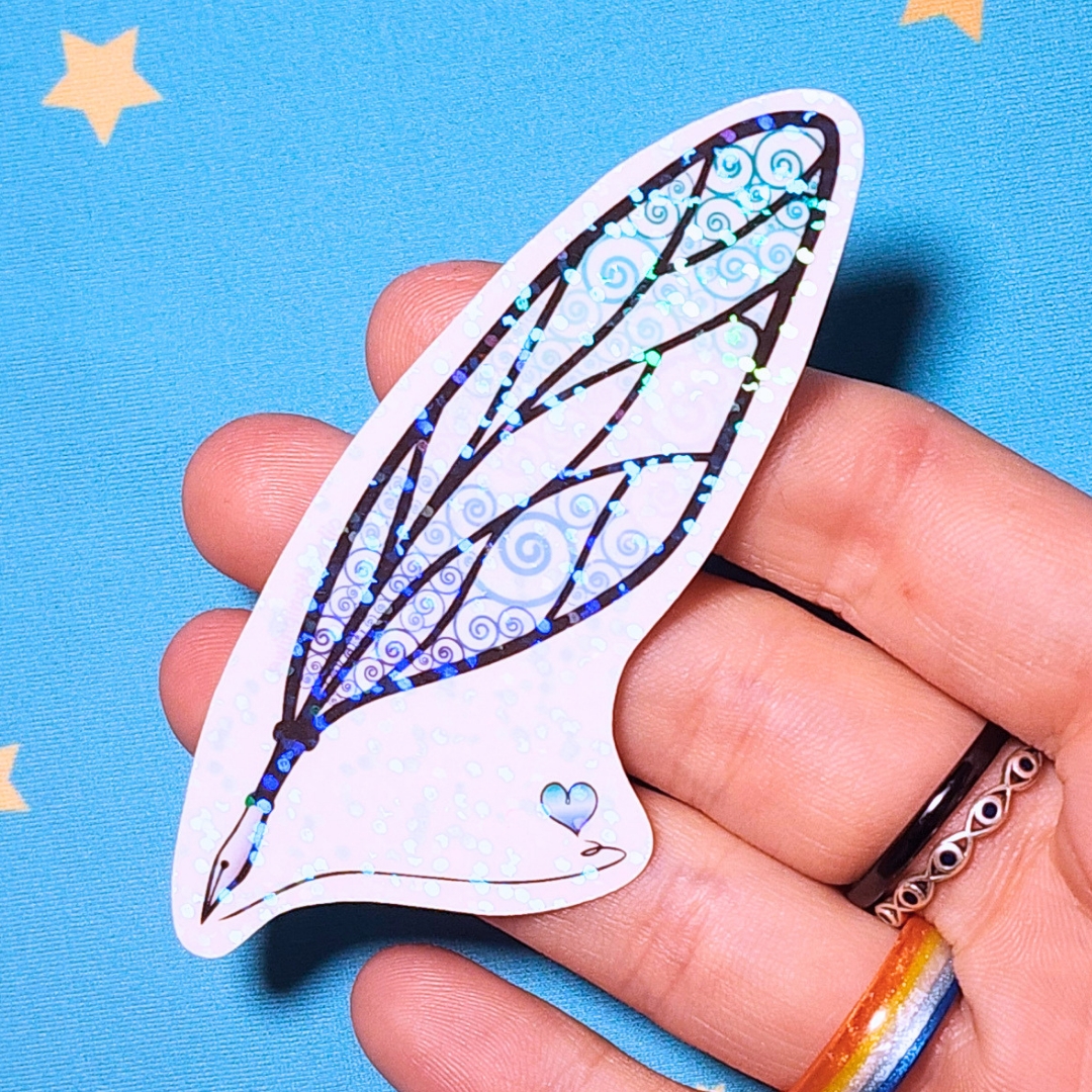 MLM (Gay) Sticker, LGBTQIA+ Sticker, Pride Sticker, Fantasy, Writing, Journaling & Book Lover picture