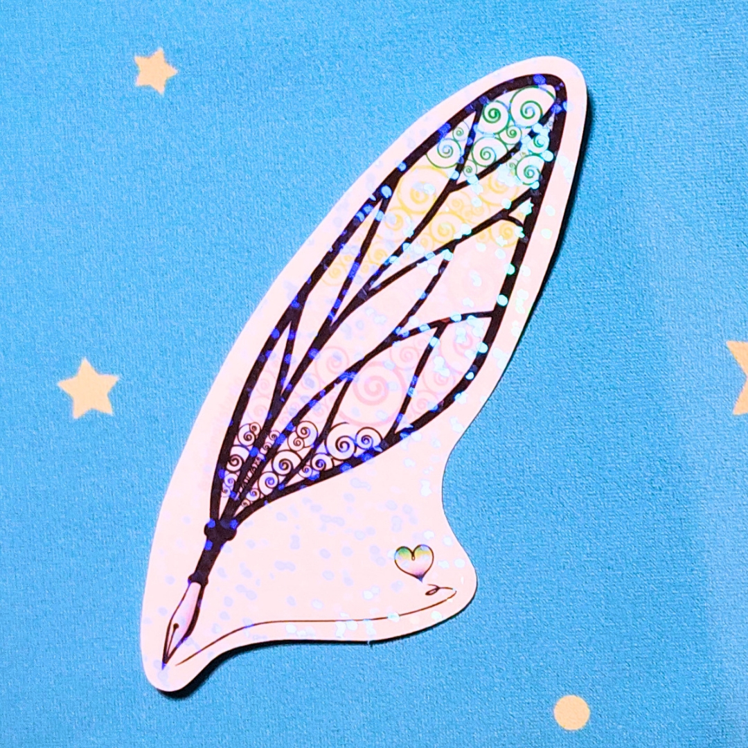 Aromantic Sticker, LGBTQIA+ Sticker, Pride Sticker, Fantasy, Writing, Journaling & Book Lover picture