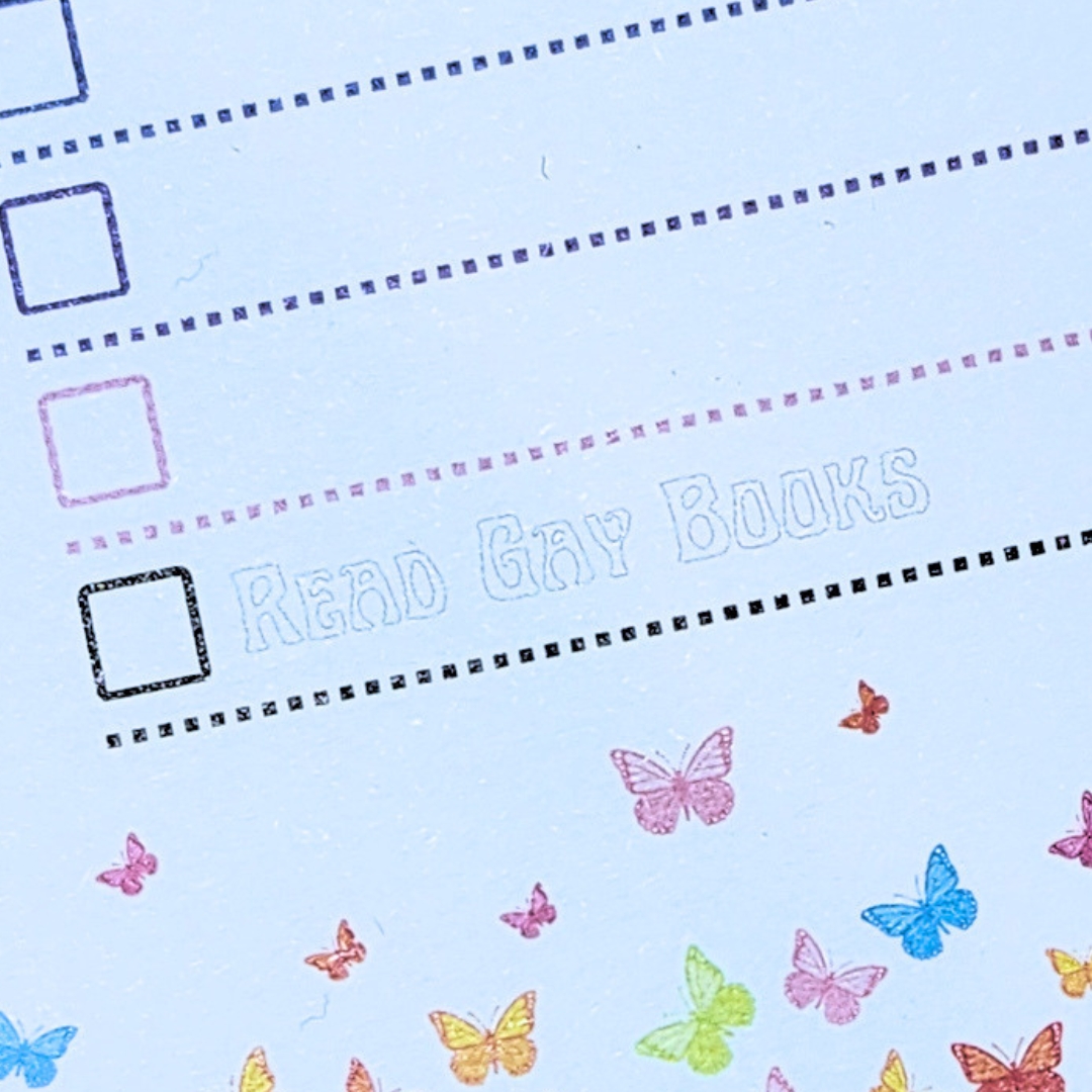 Read Gay Books Butterfly Notepad picture