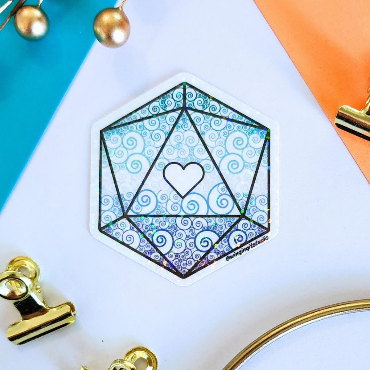 MLM (Gay) Sticker, D20 Sticker, LGBTQIA+ Sticker, DND, Pride Sticker picture