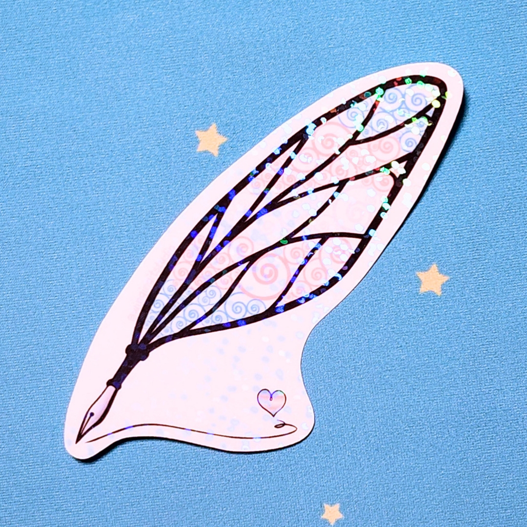 Trans Sticker, LGBTQIA+ Sticker, Pride Sticker, Fantasy, Writing, Journaling & Book Lover picture