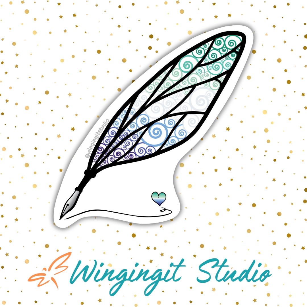 MLM (Gay) Sticker, LGBTQIA+ Sticker, Pride Sticker, Fantasy, Writing, Journaling & Book Lover picture