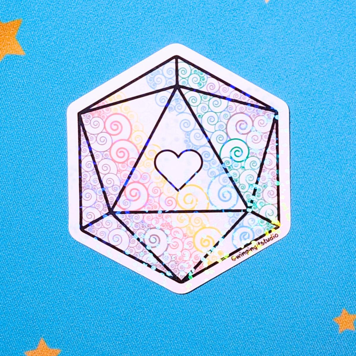 Disability Sticker, D20 Sticker, LGBTQIA+ Sticker, DND, Pride Sticker picture