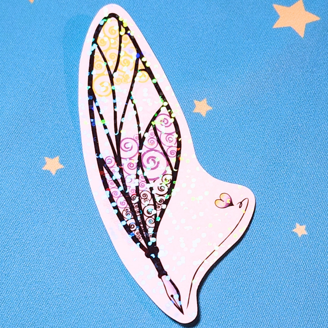 Nonbinary Sticker, LGBTQIA+ Sticker, Pride Sticker, Fantasy, Writing, Journaling & Book Lover picture