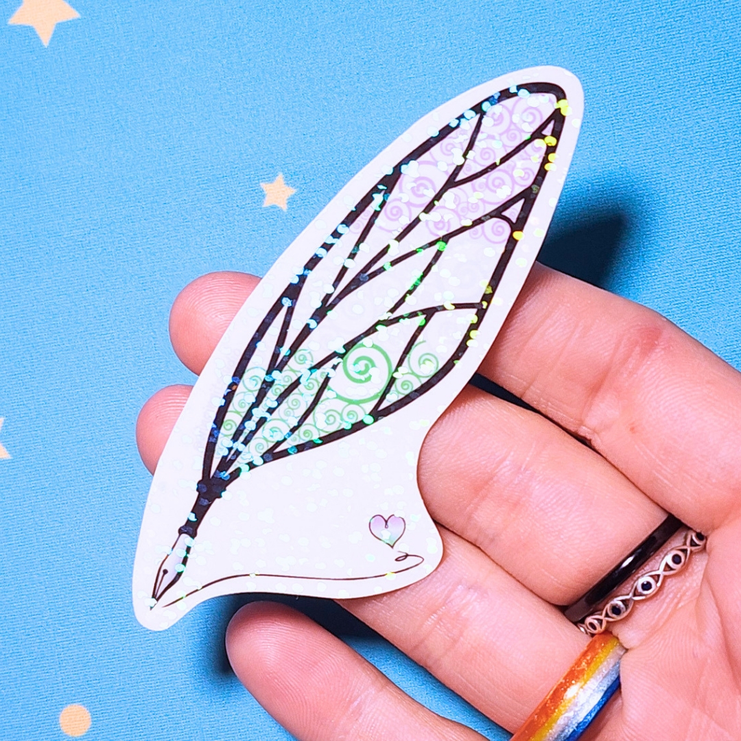Genderqueer Sticker, LGBTQIA+ Sticker, Pride Sticker, Fantasy, Writing, Journaling & Book Lover picture