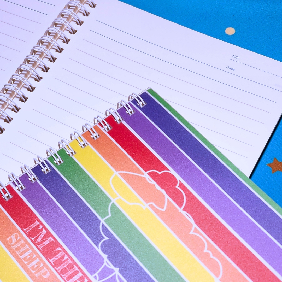 Rainbow Pride Sheep - Lined Notebook picture