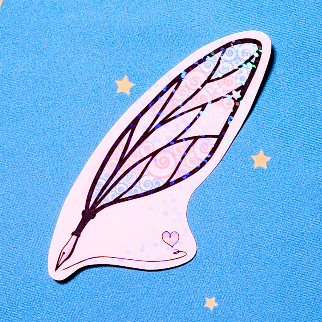 Trans Sticker, LGBTQIA+ Sticker, Pride Sticker, Fantasy, Writing, Journaling & Book Lover picture