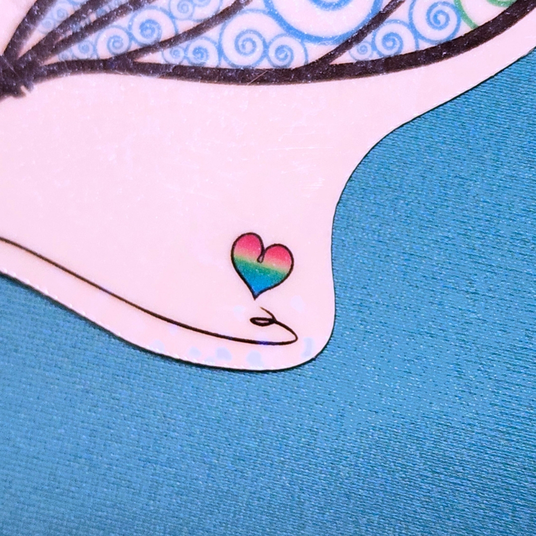 Polysexual Sticker, LGBTQIA+ Sticker, Pride Sticker, Fantasy, Writing, Journaling & Book Lover picture
