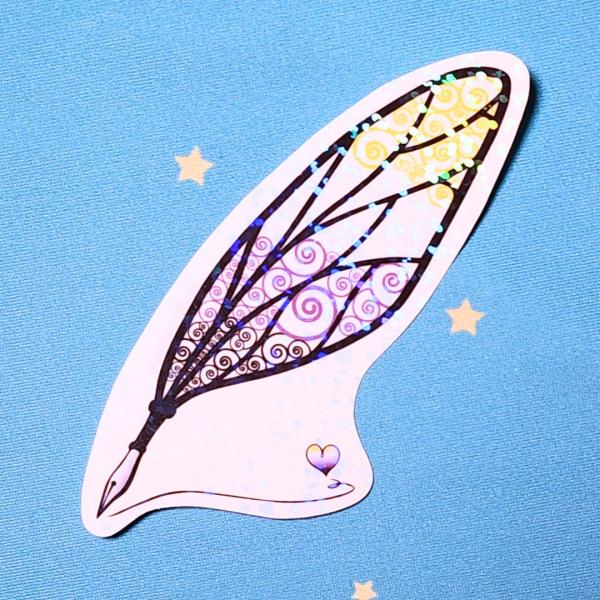 Nonbinary Sticker, LGBTQIA+ Sticker, Pride Sticker, Fantasy, Writing, Journaling & Book Lover