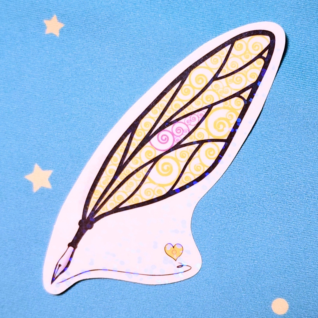 Intersex Sticker, LGBTQIA+ Sticker, Pride Sticker, Fantasy, Writing, Journaling & Book Lover picture