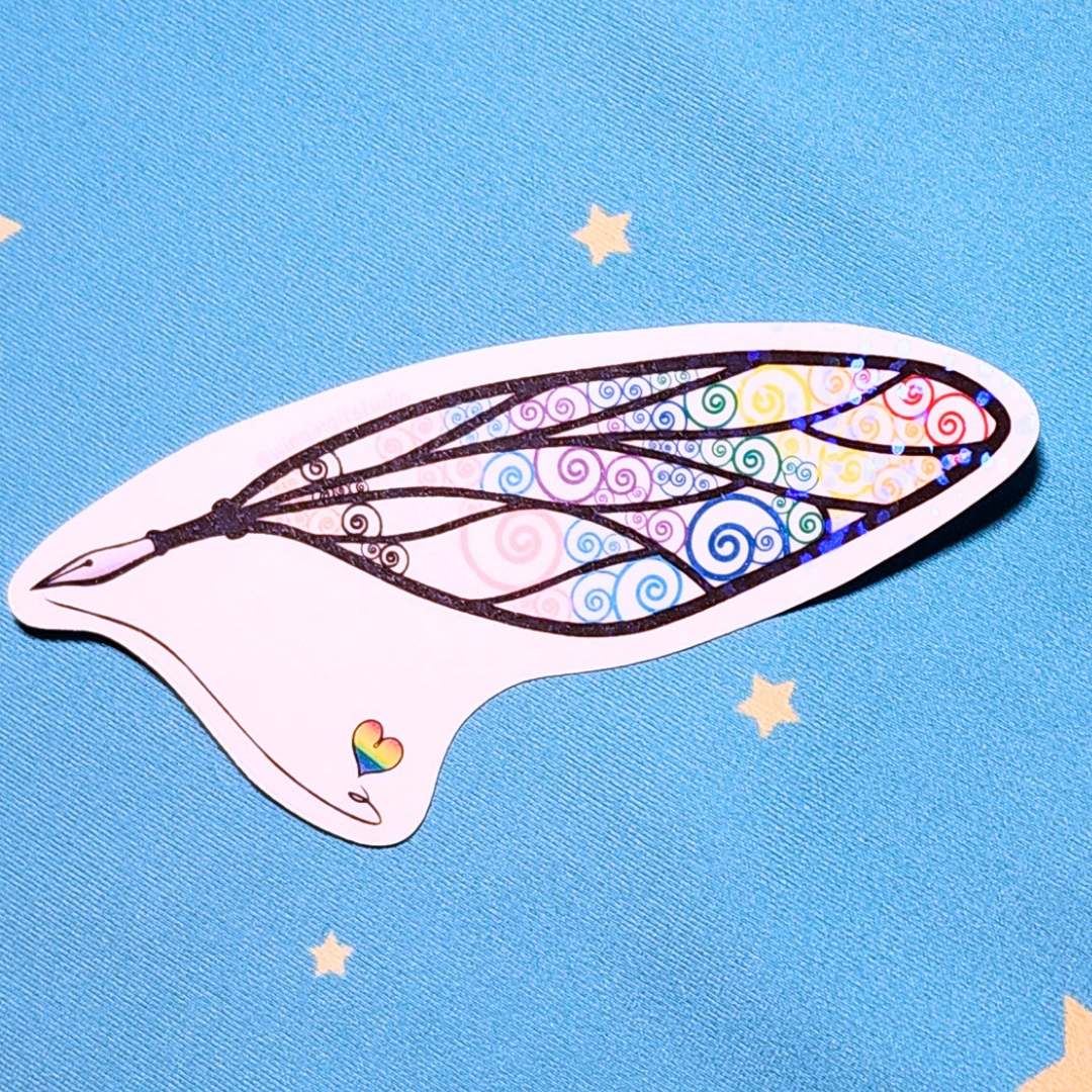 Pride Sticker, LGBTQIA+ Sticker, Pride Sticker, Fantasy, Writing, Journaling & Book Lover picture
