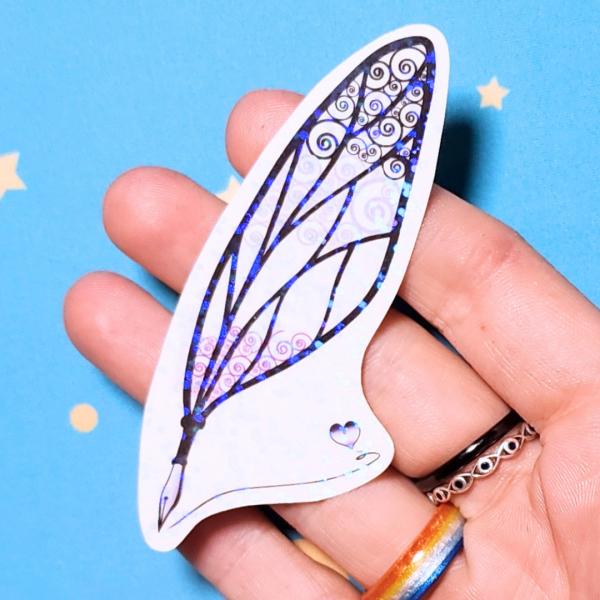 Asexual Sticker, LGBTQIA+ Sticker, Pride Sticker, Fantasy, Writing, Journaling & Book Lover