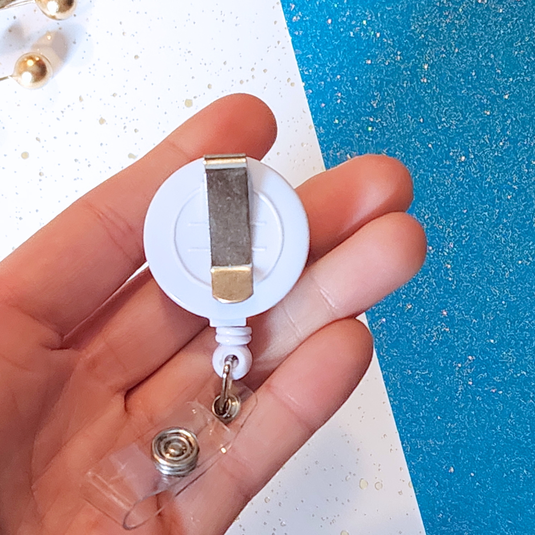 Dice Set - Retractable Badge Clip picture
