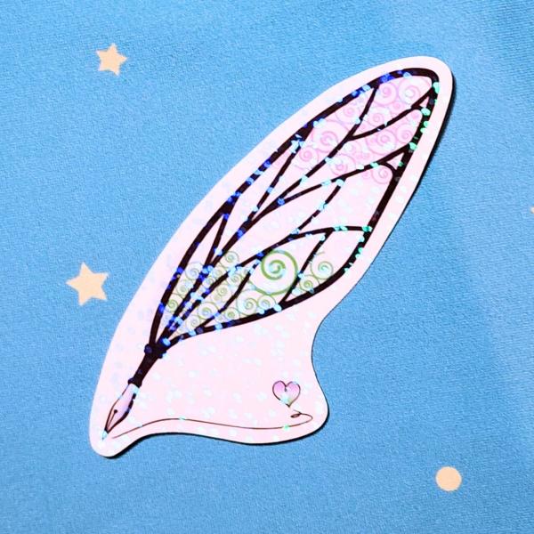 Genderqueer Sticker, LGBTQIA+ Sticker, Pride Sticker, Fantasy, Writing, Journaling & Book Lover