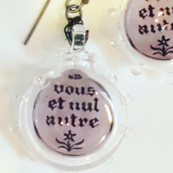 vous et nul autre earrings (you and no other)