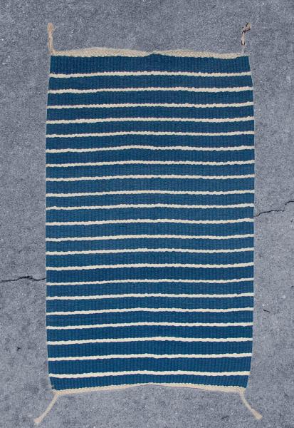 Handwoven Indigo Striped Rug picture