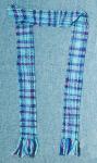 Handwoven Blues and Lavenders, Men's or Women's Unisex Merino Wool Scarf