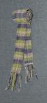 Women's Handwoven Cotton Scarf. Shades of Purples and Greens