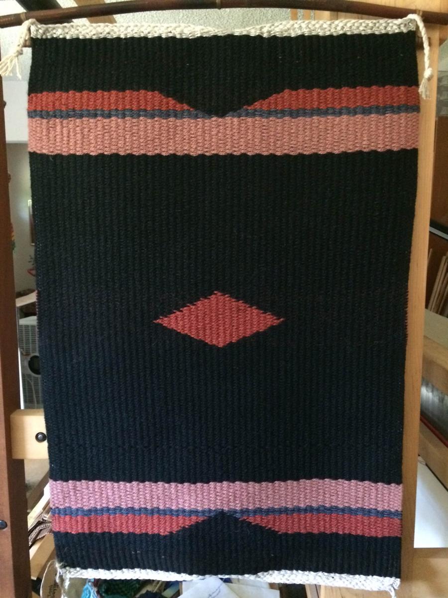 Handwoven Rug or Wall Hanging, Wool, Southwestern Navajo Design picture