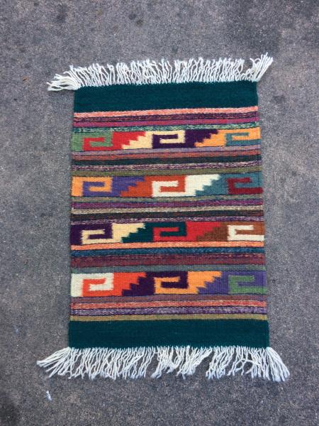 Handwoven Wool Rug, Hand dyed All Natural, Southwestern Design